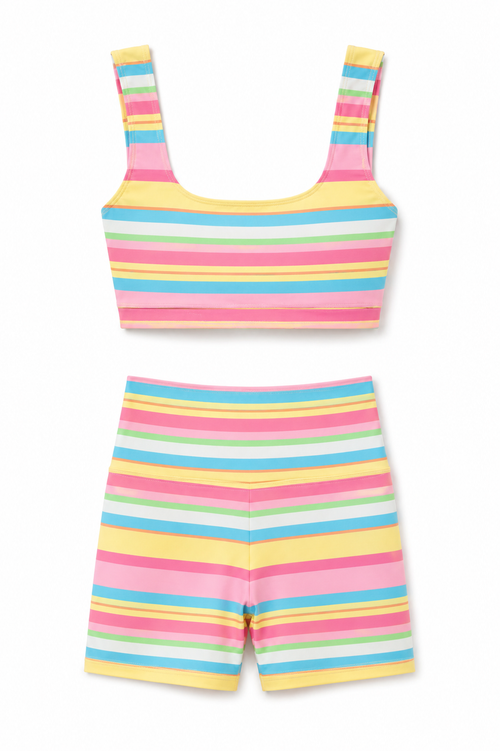 Striped Activewear Set